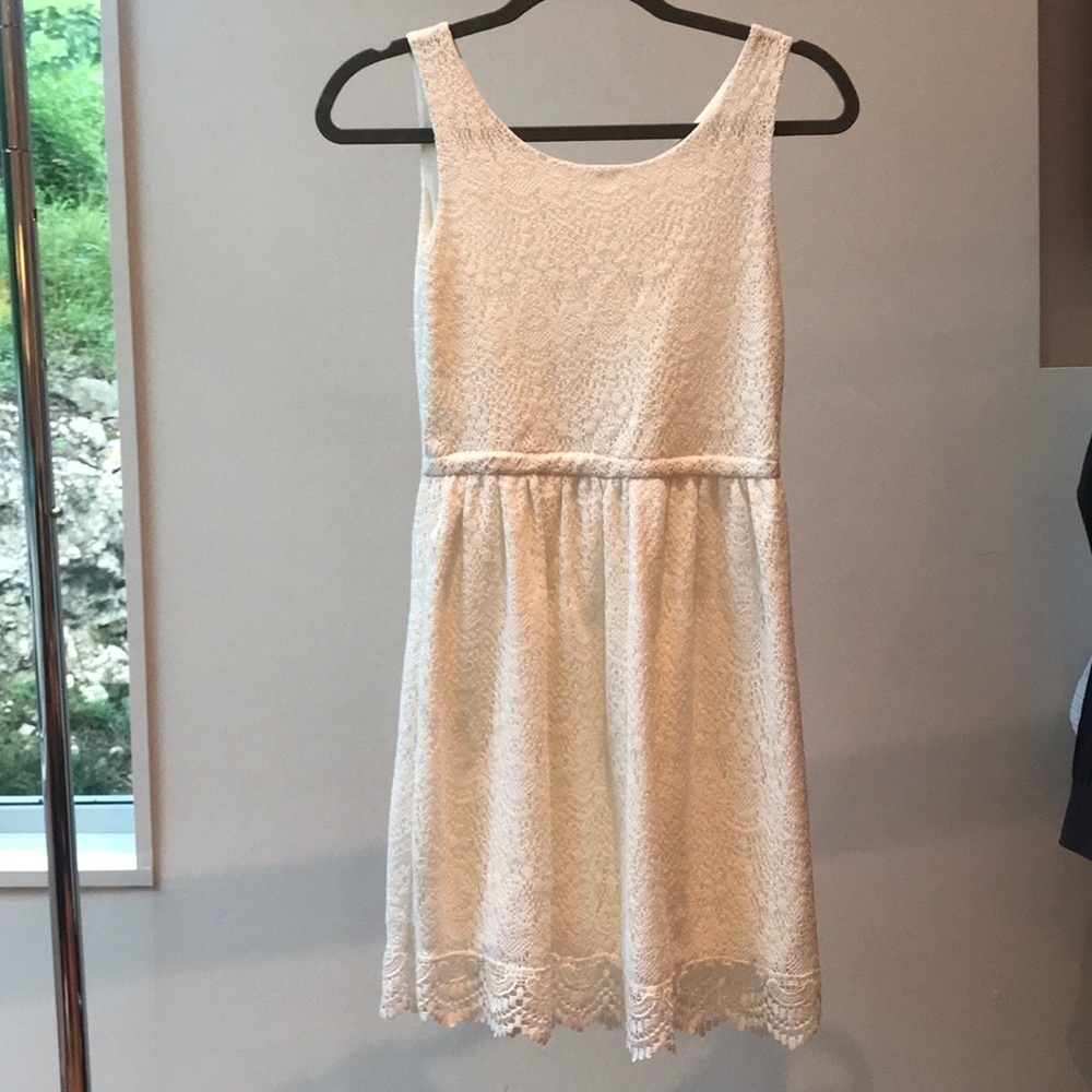 H&M white spring dress